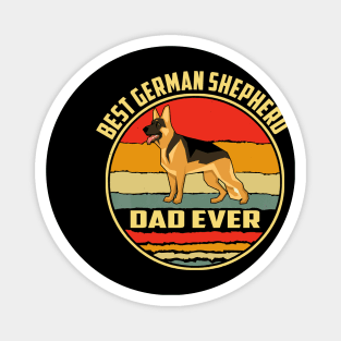 Best German Shepherd Dad Ever Vintage Magnet